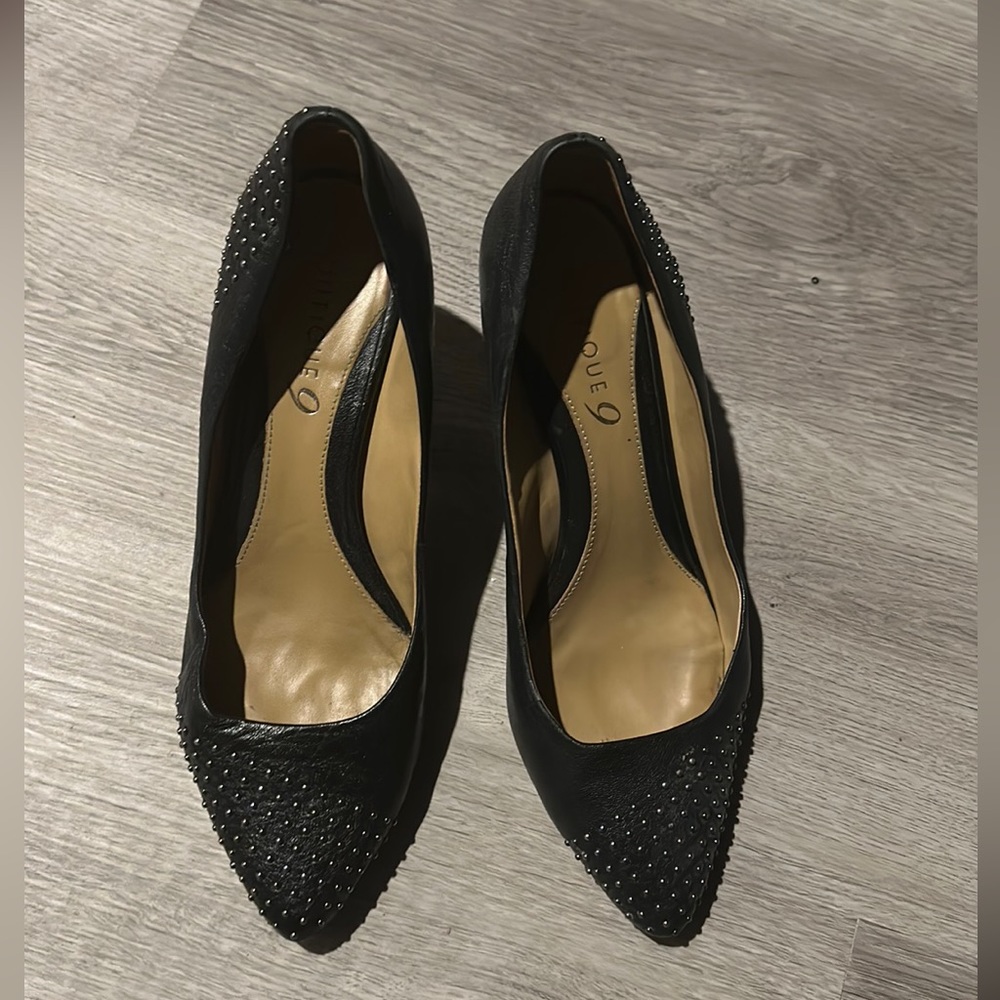 Boutique 9 Black Studded Pumps